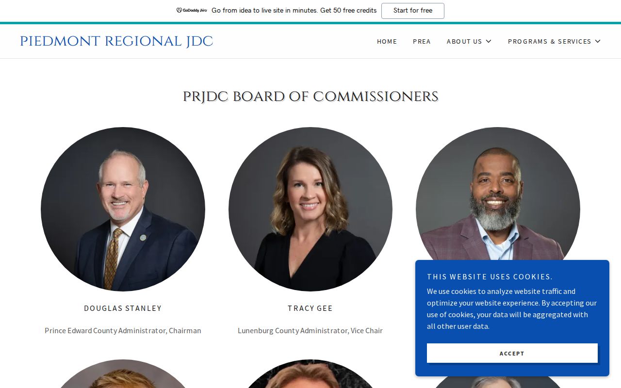Piedmont Regional Juvenile Detention Center commission relationship to Amelia County release records